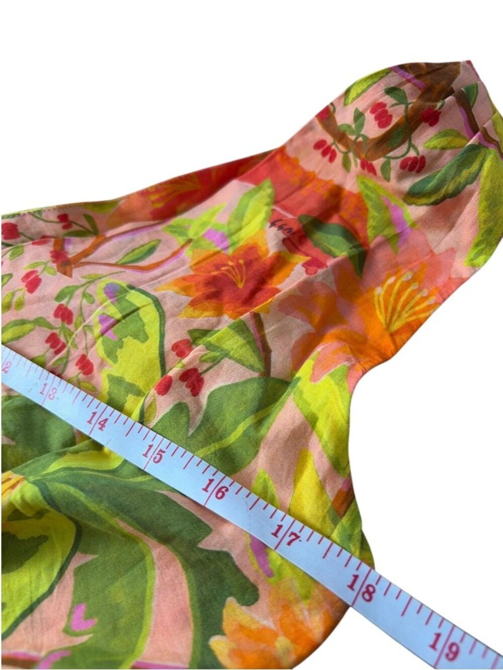 Anthropologie Farm Rio Tropical Tiered Maxi Dress SZ M Beachwear Vacation - Picture 12 of 13